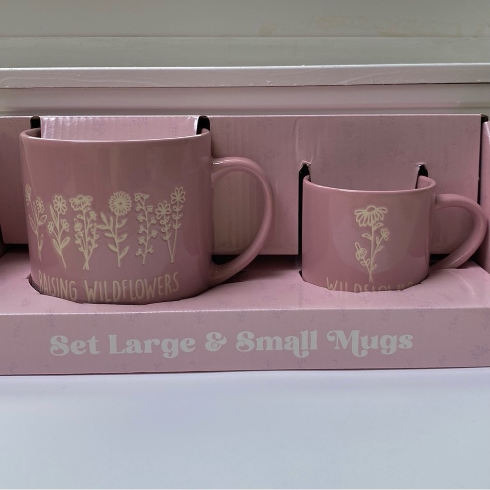 Ceramic Wildflowers Mug Set
